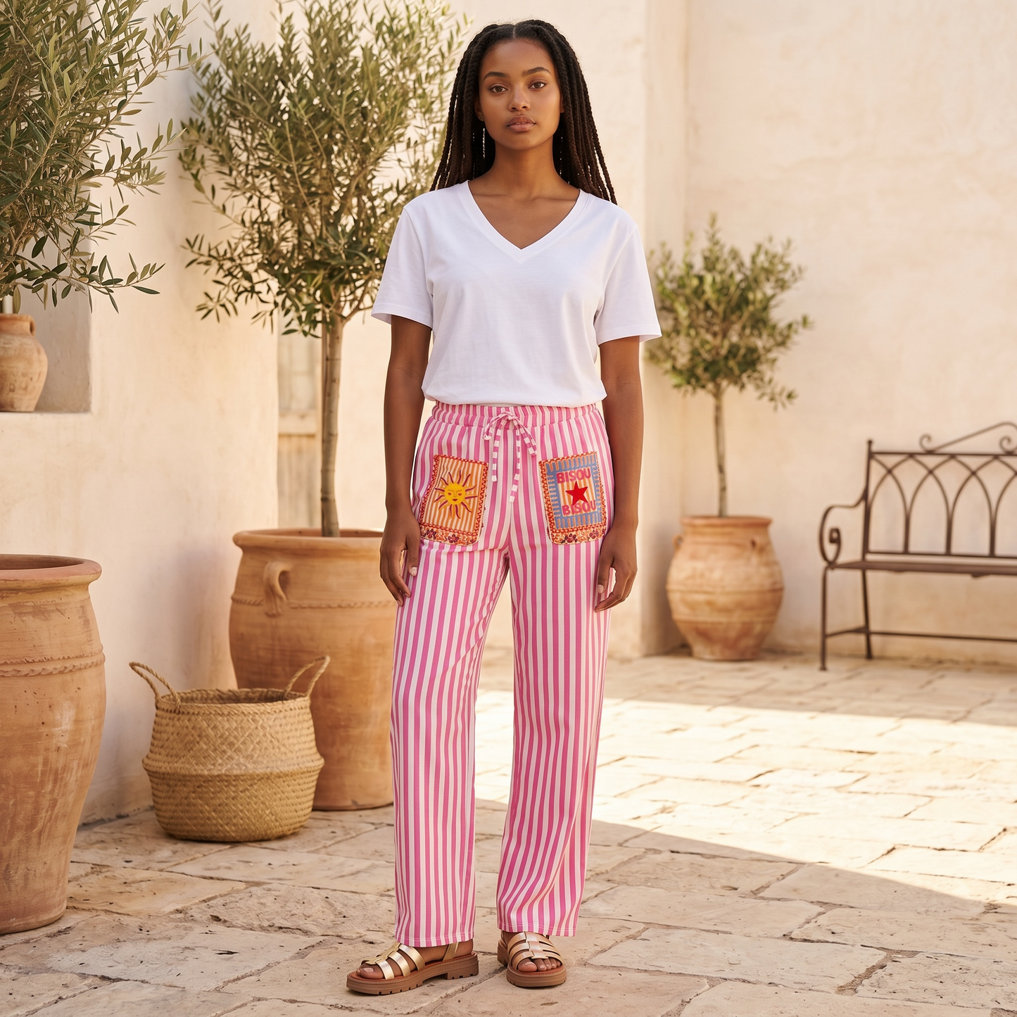 Bisou⏐Pantalon Rayé